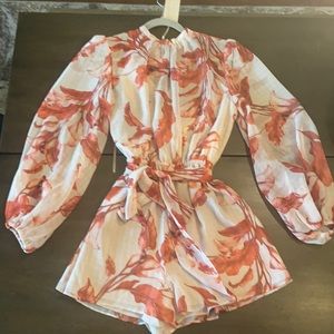 NWT Keepsake the Label floral romper size medium